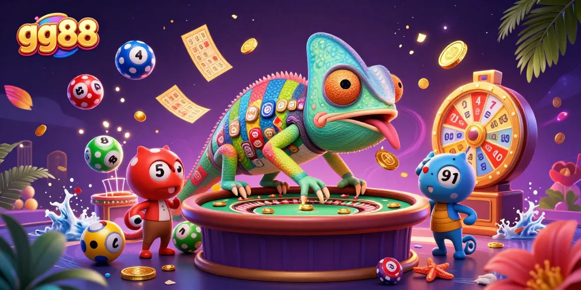 Engage with gg88's vibrant world of gaming as a chameleon owner watches over thrilling action.