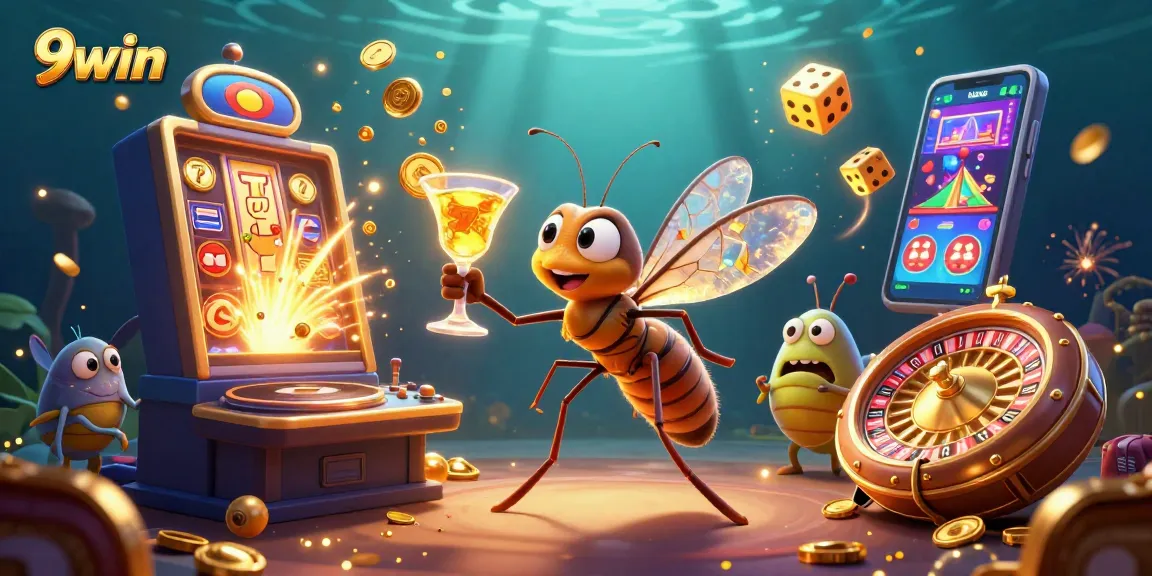 Experience the vibrant casino world of 9win with dynamic characters and golden jackpot rewards.