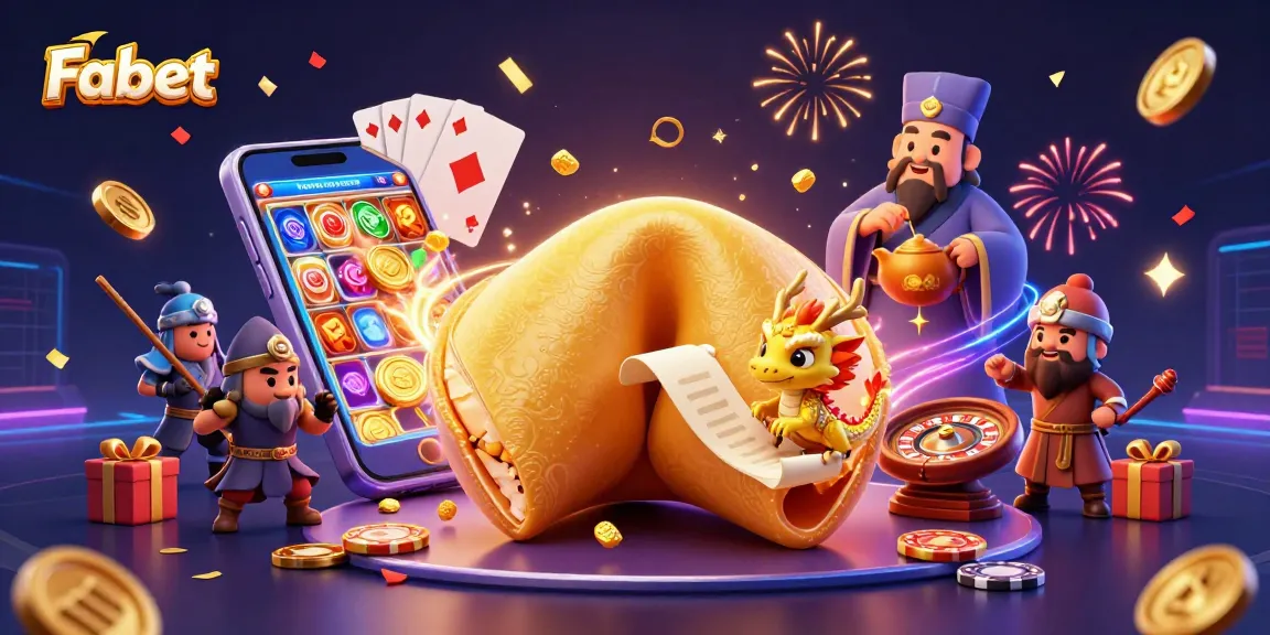 Fabet's engaging online casino experience showcased in a vibrant 3D illustration.